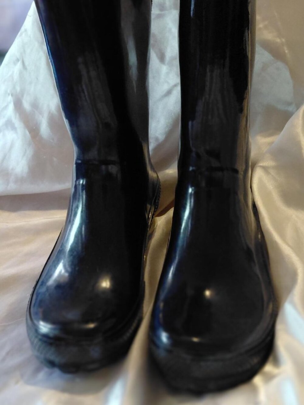 Crocs RainFloe Navy Blue Rubber Waterproof Knee High Boots